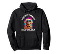 Best Therapy Is Golden Retriever Dog Hoodie - Minimalist Print Men Women - T-Shirt, Sweatshirt, Hoodie