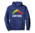 Low Cortisol Meter Relaxed Mental Hoodie - Unique Graphic for Adults - T-Shirt, Sweatshirt, Hoodie