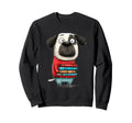 Shh Dog Reading Books Quiet Sweatshirt - Streetwear Style Men Women - T-Shirt, Sweatshirt, Hoodie