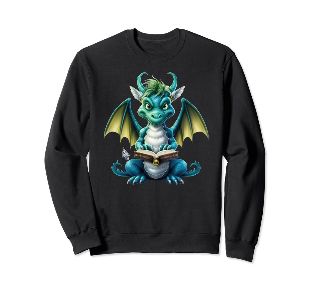 Chinese Year Dragon Dragon Books Sweatshirt - Trendy Graphic for Adults - T-Shirt, Sweatshirt, Hoodie