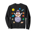 Astronaut Yoga Pose Meditation Sweatshirt - Casual Everyday Wear Men Women - T-Shirt, Sweatshirt, Hoodie