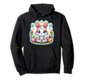 Easter Bunny Yoga Meditation Hoodie - Novelty Apparel Men Women - T-Shirt, Sweatshirt, Hoodie
