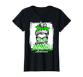 Womens Messy Bun Support Awareness T-Shirt - Unique Graphic Men Women - T-Shirt, Sweatshirt, Hoodie