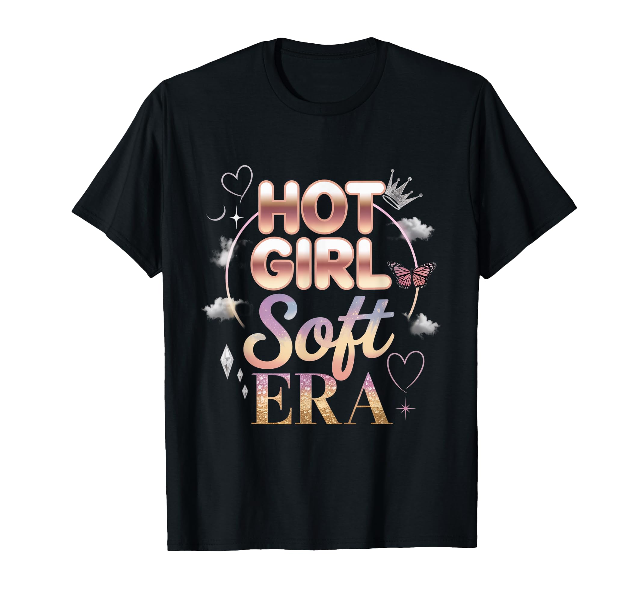 Hot Soft Era Butterfly Crystal Mood T-Shirt - Aesthetic Graphic for Adults - T-Shirt, Sweatshirt, Hoodie