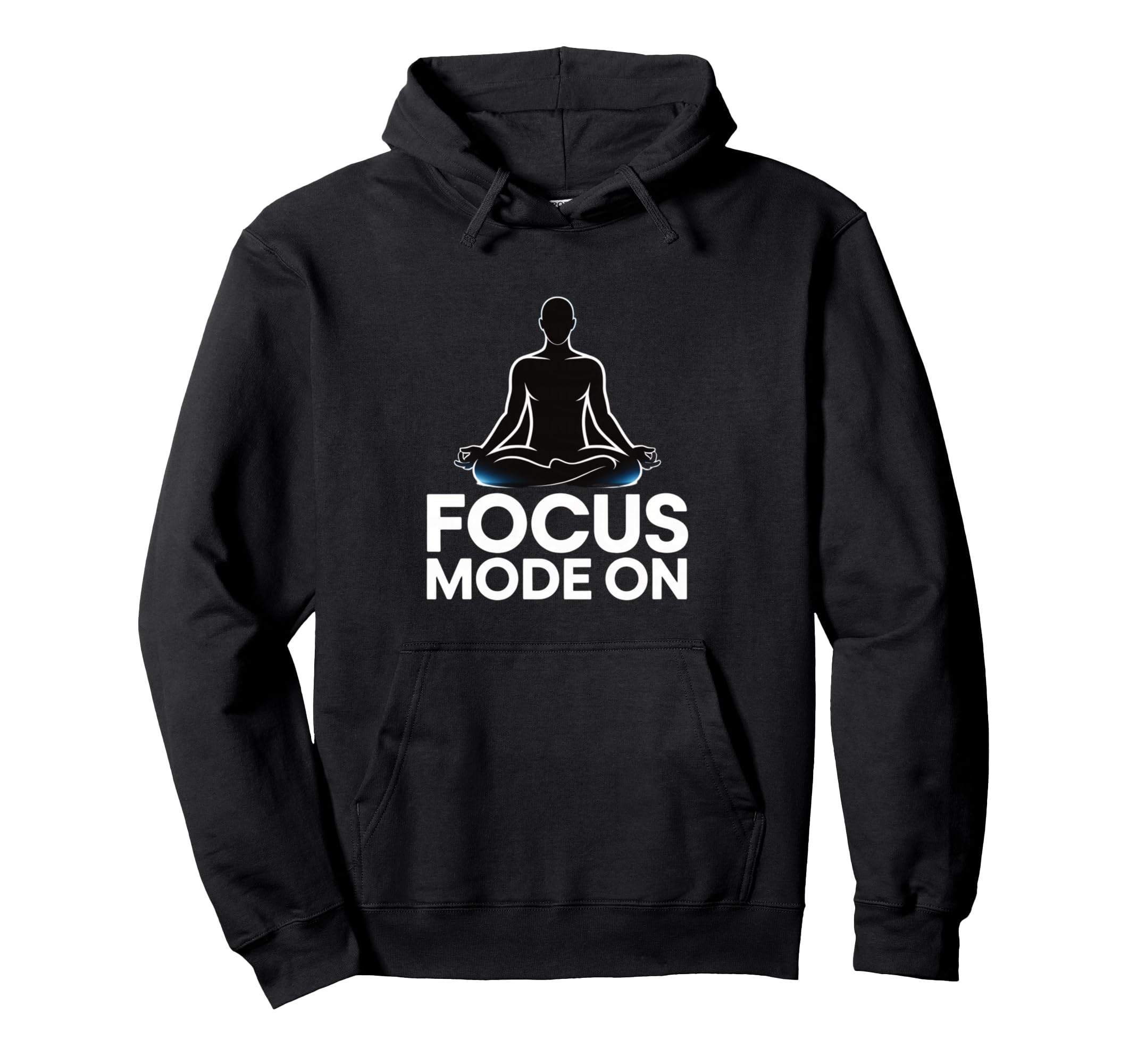 Focus Mode Meditation Silhouette Hoodie - Trendy Graphic Men Women - T-Shirt, Sweatshirt, Hoodie