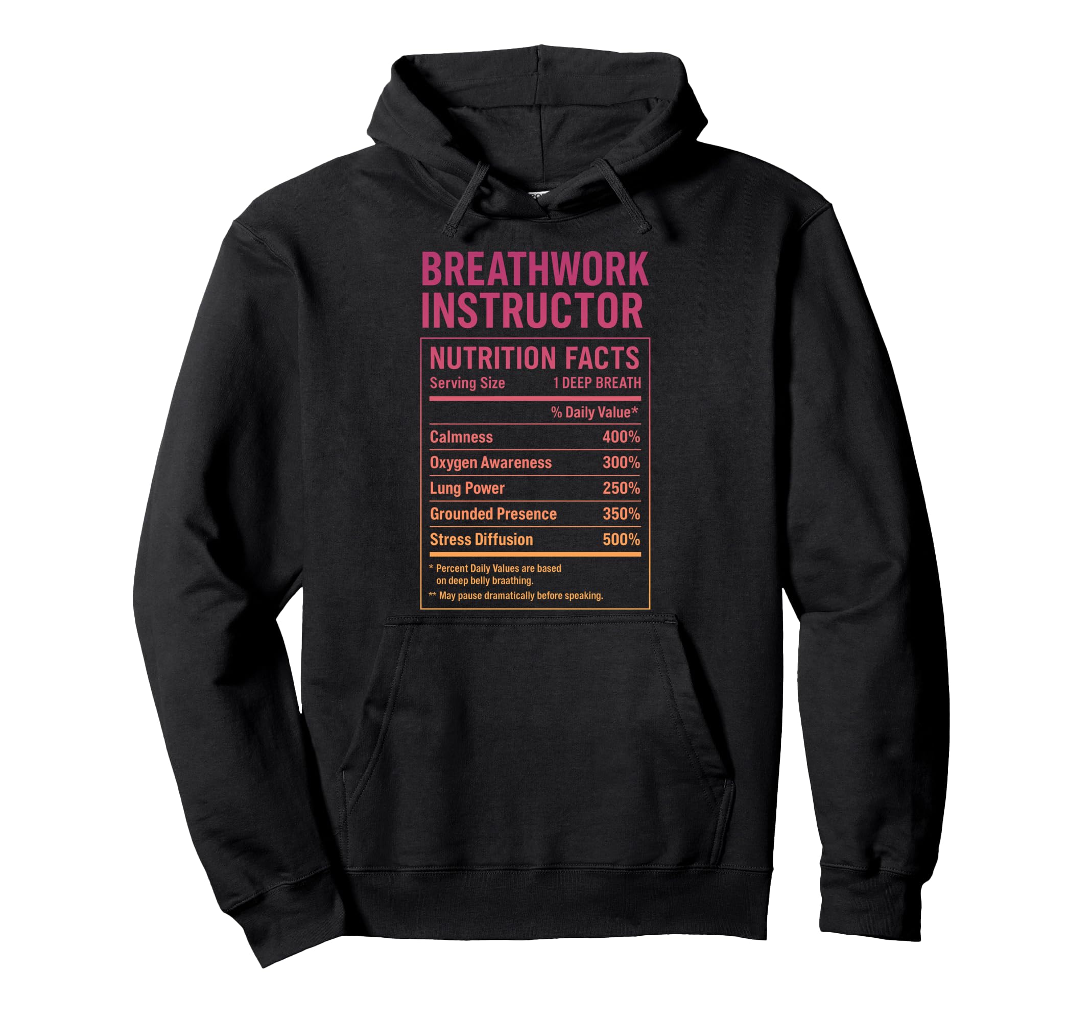Breathwork Instructor Facts Hoodie - Aesthetic Graphic Unisex - T-Shirt, Sweatshirt, Hoodie