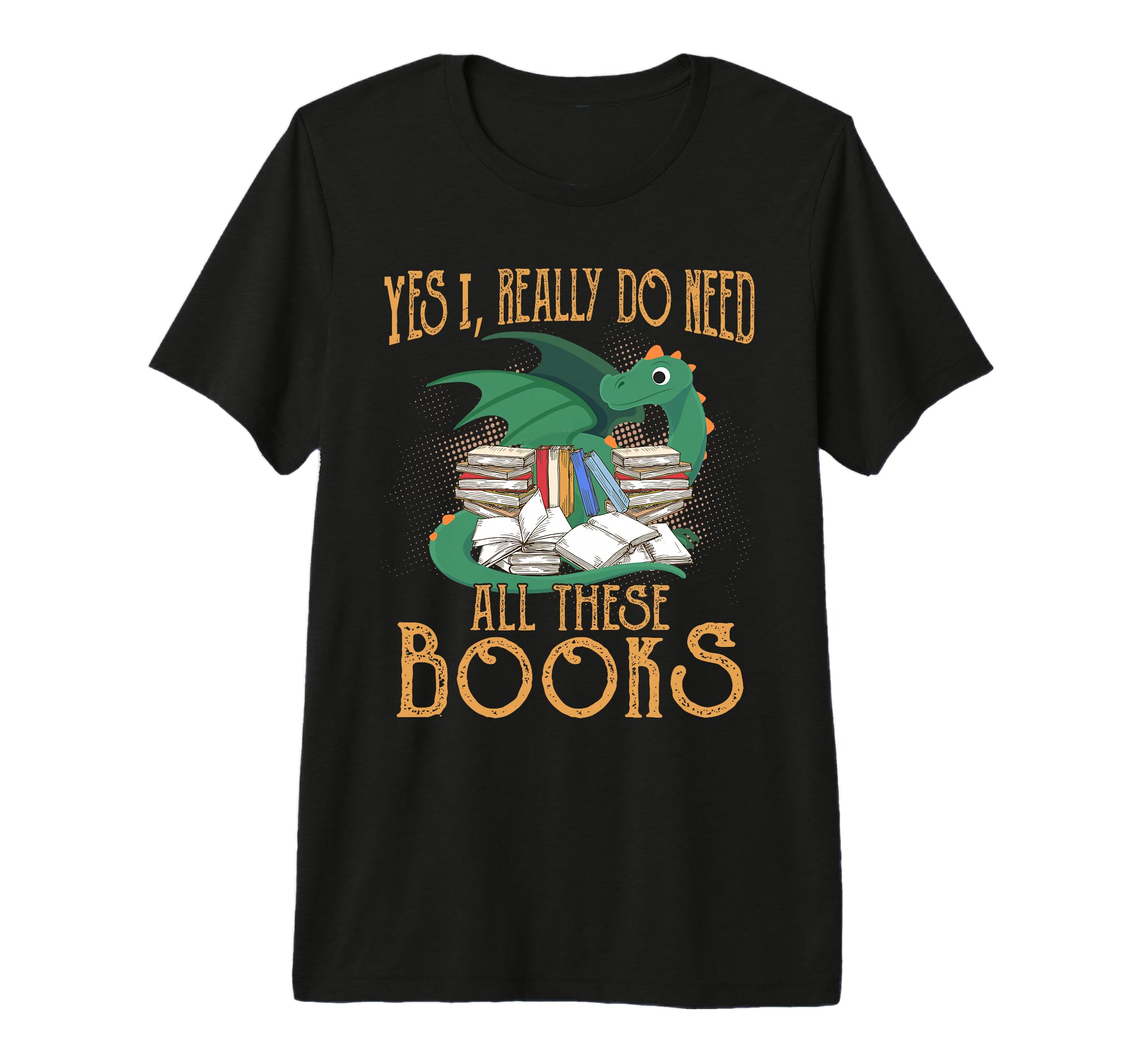 Funny Book Reading Book Lovers Dragon T-Shirt - Unique Graphic for Adults - T-Shirt, Sweatshirt, Hoodie