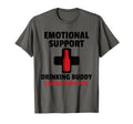 Emotional Support Drinking Buddy Funny T-Shirt - Unique Graphic for Adults - T-Shirt, Sweatshirt, Hoodie