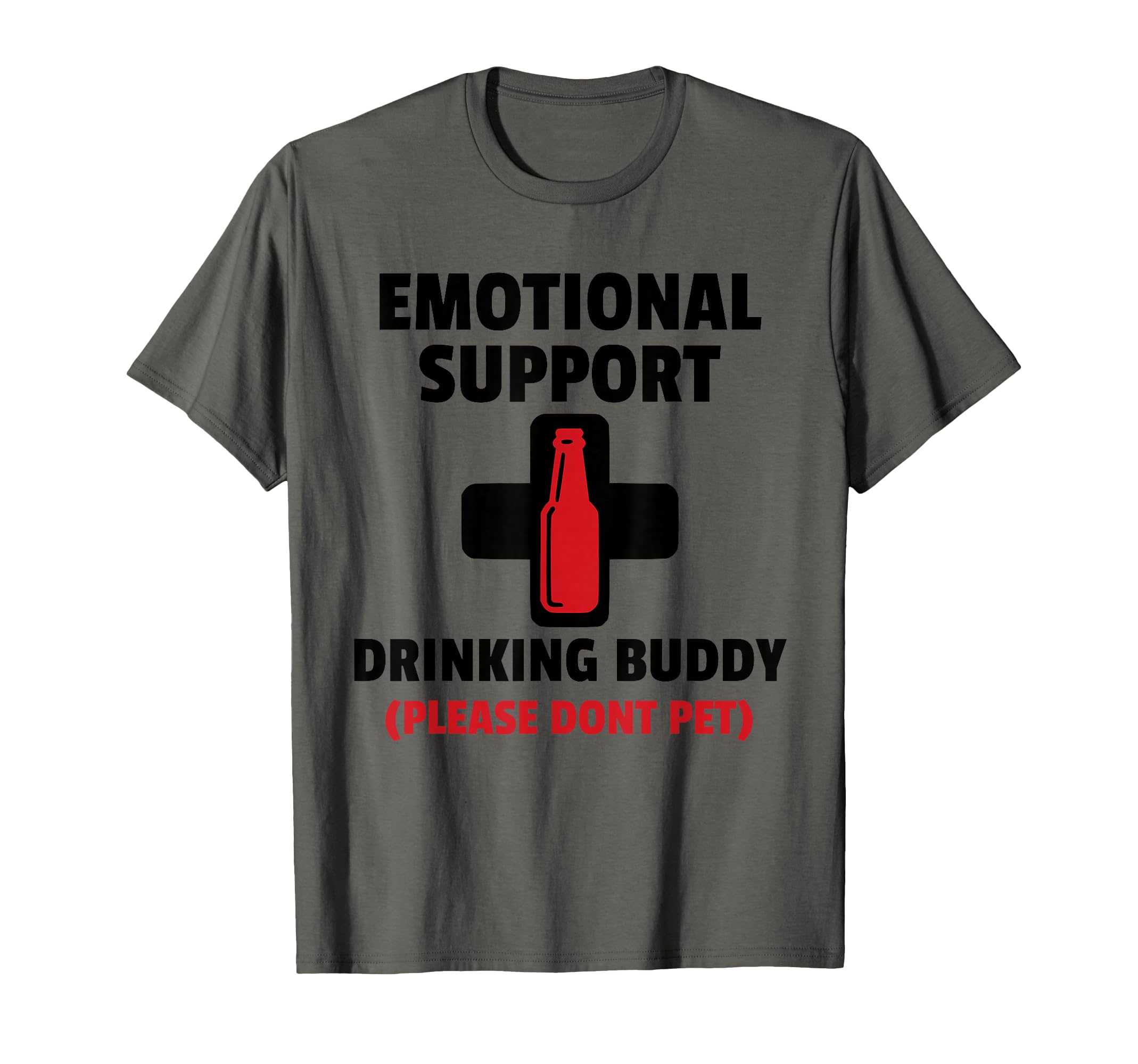 Emotional Support Drinking Buddy Funny T-Shirt - Unique Graphic for Adults - T-Shirt, Sweatshirt, Hoodie