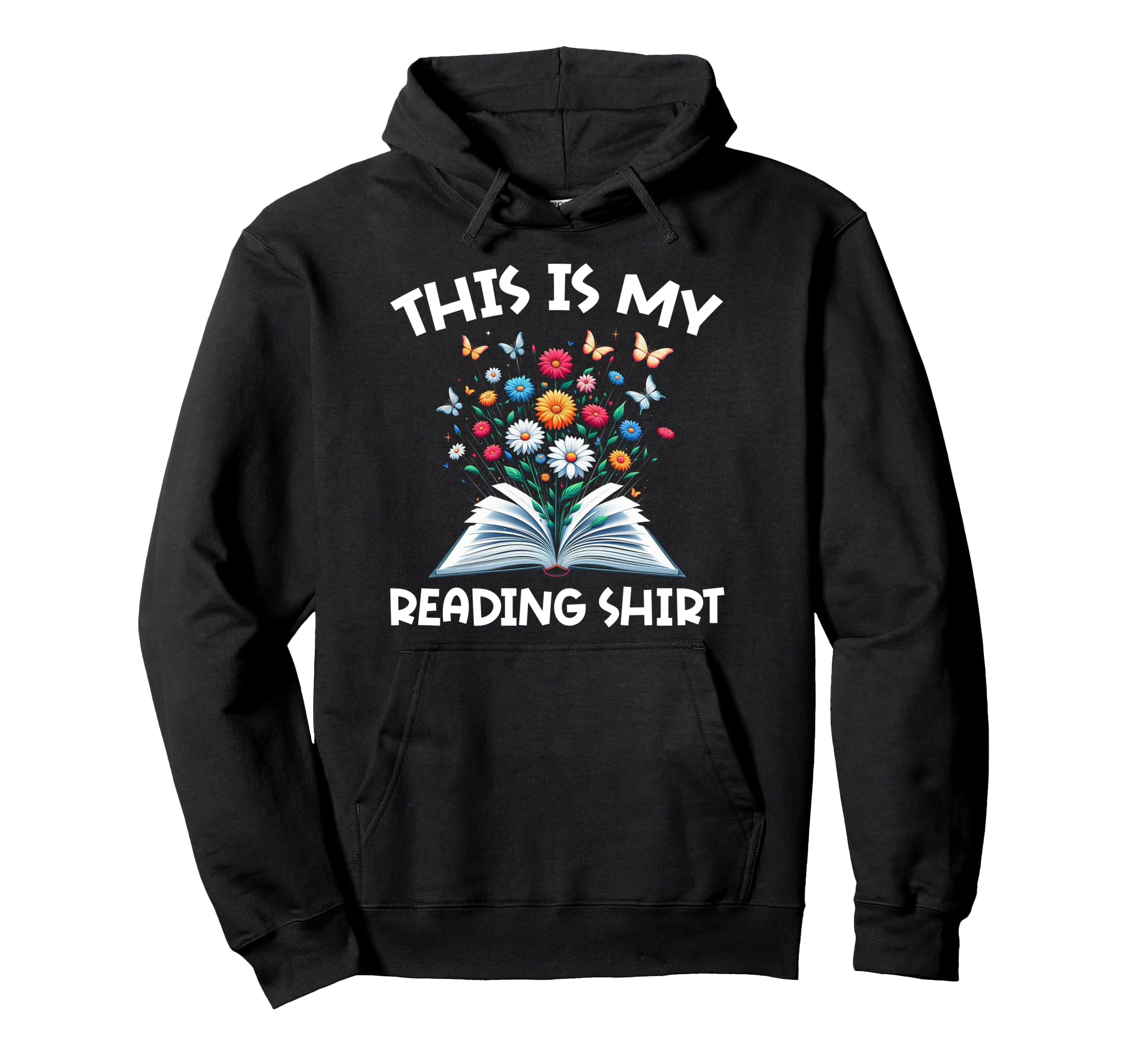 This Is My Reading Book Lover Librarian Hoodie - Graphic Print Unisex - T-Shirt, Sweatshirt, Hoodie