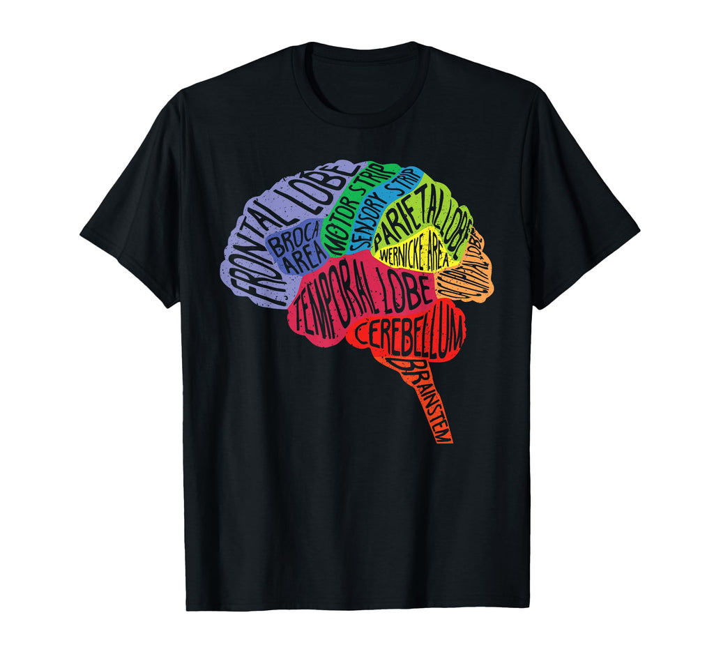 Parts Area Brain Neurologist T-Shirt - Minimalist Print for Adults - T-Shirt, Sweatshirt, Hoodie