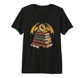 Book Lover Dragon Reading Books T-Shirt - Casual Everyday Wear Men Women - T-Shirt, Sweatshirt, Hoodie