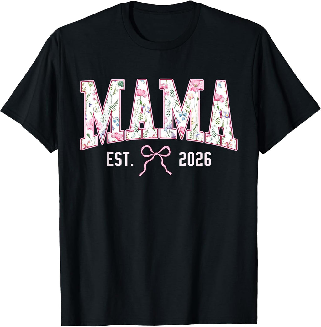 Mothers Day 2026 Coquette Bow Floral Women Gat Unisex T-shirt, Sweatshirt, Hoodie, Long Sleeve Tee - T-Shirt, Sweatshirt, Hoodie