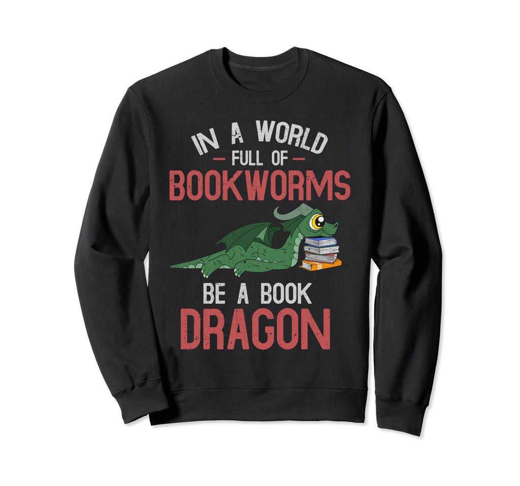 Funny Reading World Full Sweatshirt - Casual Everyday Wear for Adults - T-Shirt, Sweatshirt, Hoodie