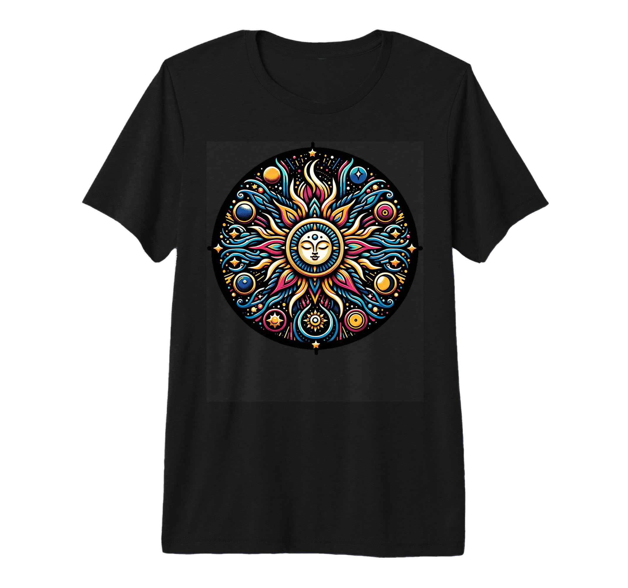 Sun Mandala Spiritual Enthusiasts Tri T-Shirt - Unique Graphic Men Women - T-Shirt, Sweatshirt, Hoodie