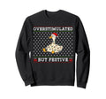 Overstimulated But Festive Goose Sweatshirt - Novelty Apparel Men Women - T-Shirt, Sweatshirt, Hoodie