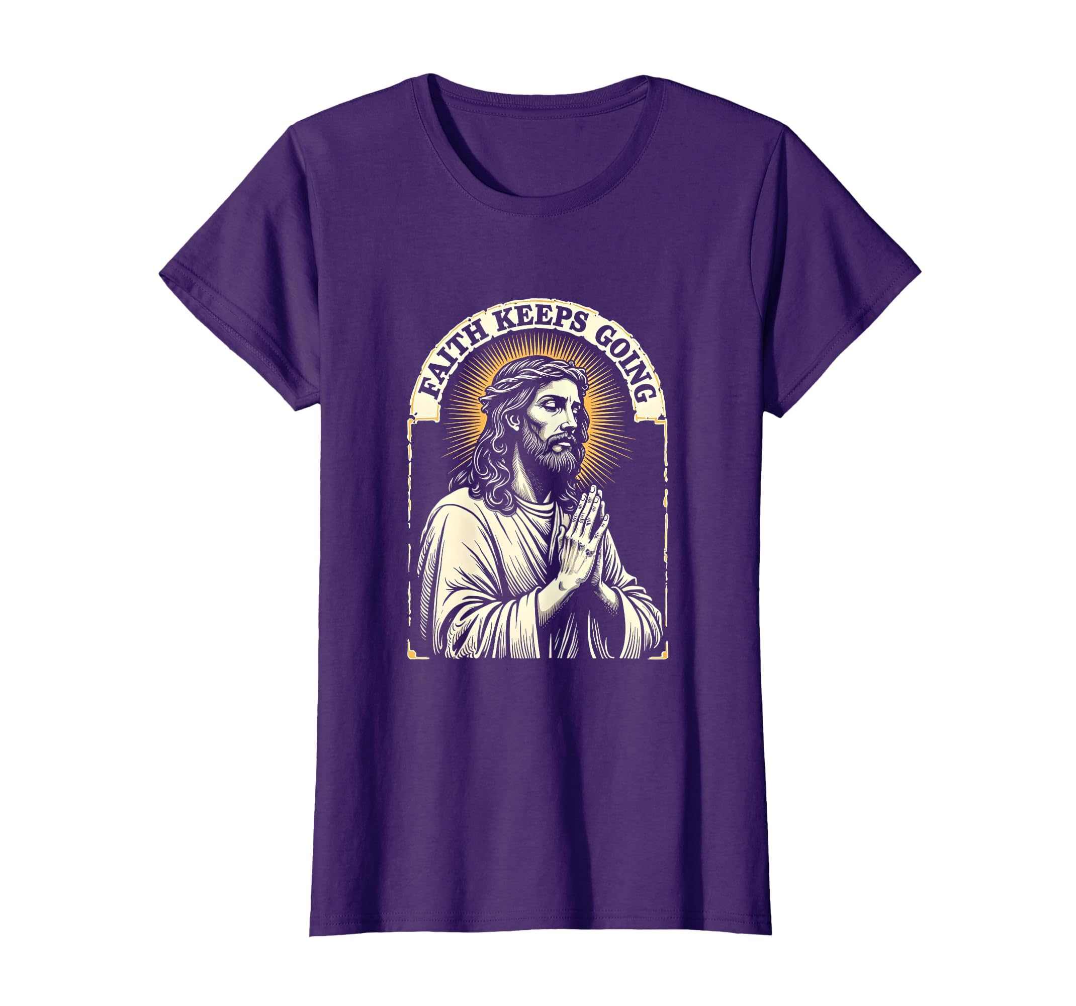 Jesus Faith Keeps Going Christian T-Shirt - Aesthetic Graphic Men Women - T-Shirt, Sweatshirt, Hoodie