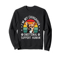 Im My Chihuahua Emotional Support Sweatshirt - Minimalist Print Unisex - T-Shirt, Sweatshirt, Hoodie