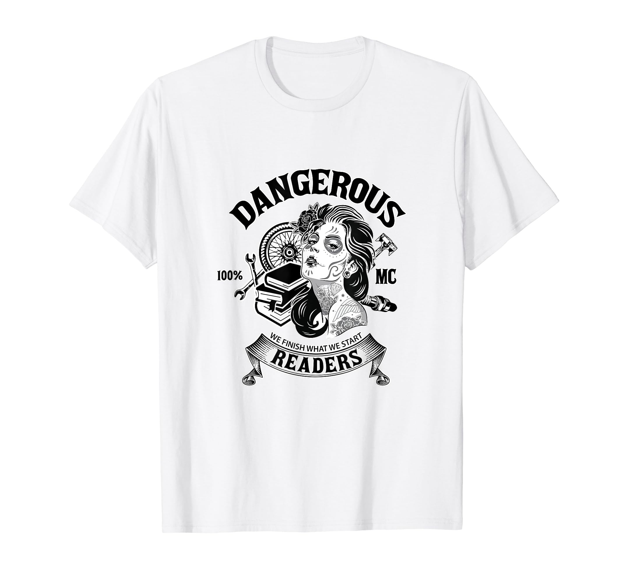 Dangerous Readers Funny Book Lover T-Shirt - Fun Novelty Design Unisex - T-Shirt, Sweatshirt, Hoodie