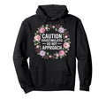 Caution Overstimulated Do Not Approach Hoodie - Aesthetic Graphic Men Women - T-Shirt, Sweatshirt, Hoodie