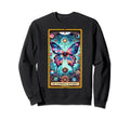 Anti Social Butterfly Tarot Card Sweatshirt - Minimalist Print Men Women - T-Shirt, Sweatshirt, Hoodie