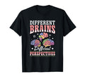 Different Brain Asd Adhd Neurodiversity T-Shirt - Trendy Graphic Men Women - T-Shirt, Sweatshirt, Hoodie