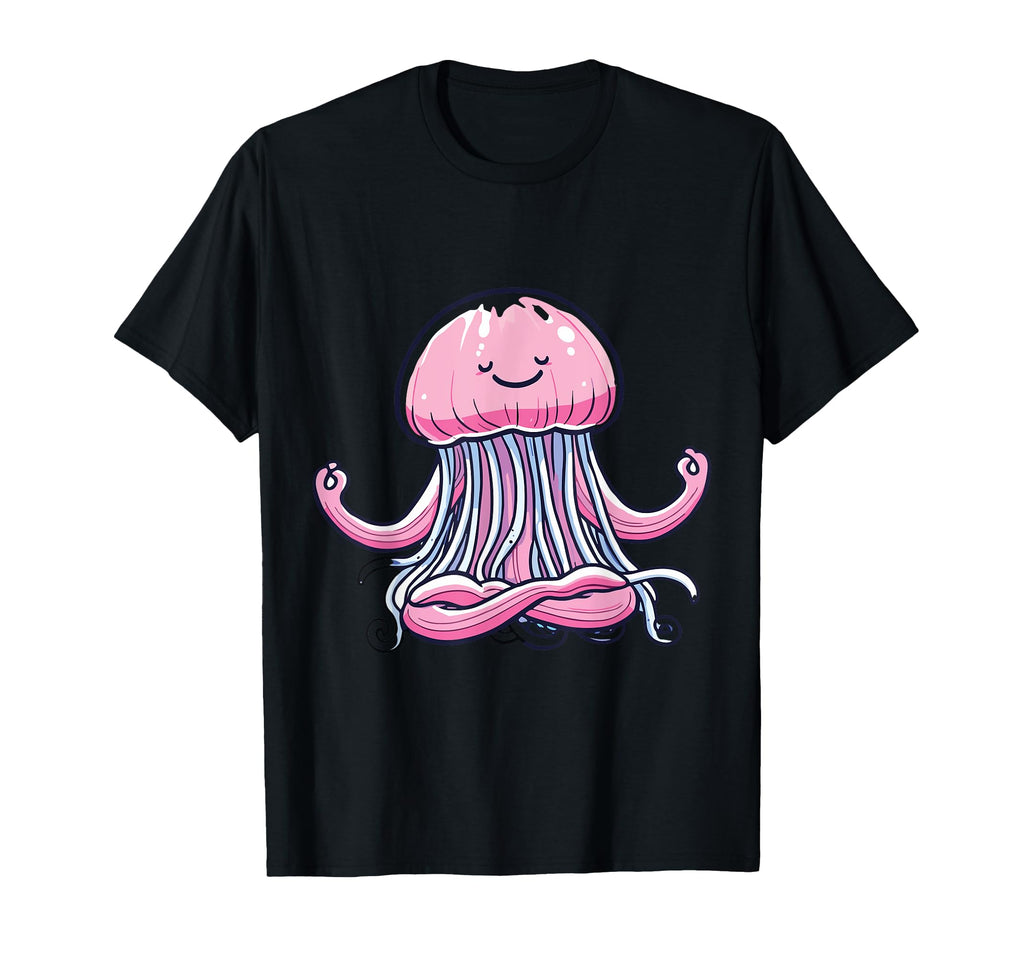 Meditation Jellyfish Yoga Pose T-Shirt - Custom Art Print for Adults - T-Shirt, Sweatshirt, Hoodie