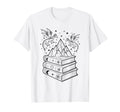 Stack Books And Dragons Bookworm Fantasy T-Shirt - Graphic Print Men Women - T-Shirt, Sweatshirt, Hoodie