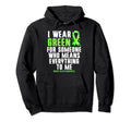 I Wear Green Ribbon Fight Stigma Hoodie - Minimalist Print for Adults - T-Shirt, Sweatshirt, Hoodie