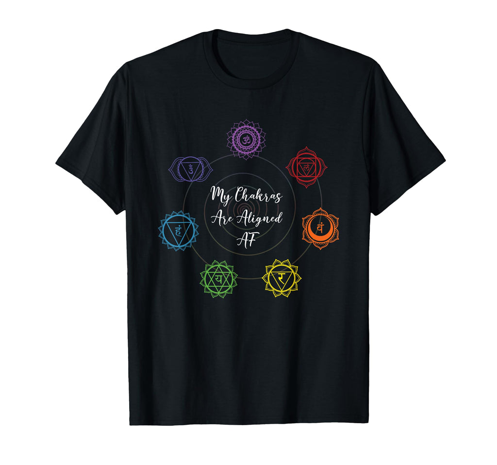 Chakra Alignment Reiki Crystals T-Shirt - Fun Novelty Design for Adults - T-Shirt, Sweatshirt, Hoodie