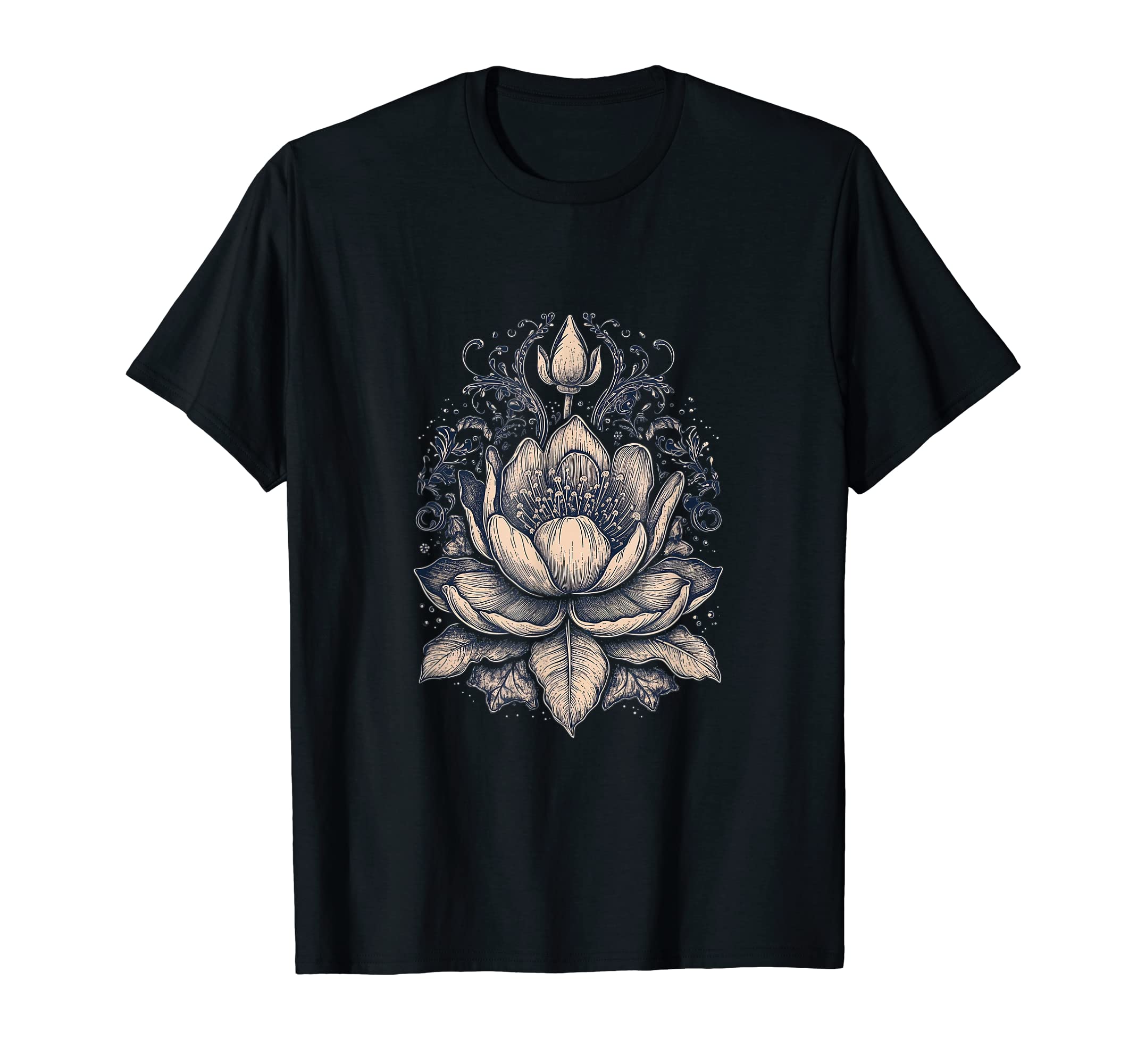 Yoga Lotus Flowers Buddhism T-Shirt - Streetwear Style for Adults - T-Shirt, Sweatshirt, Hoodie