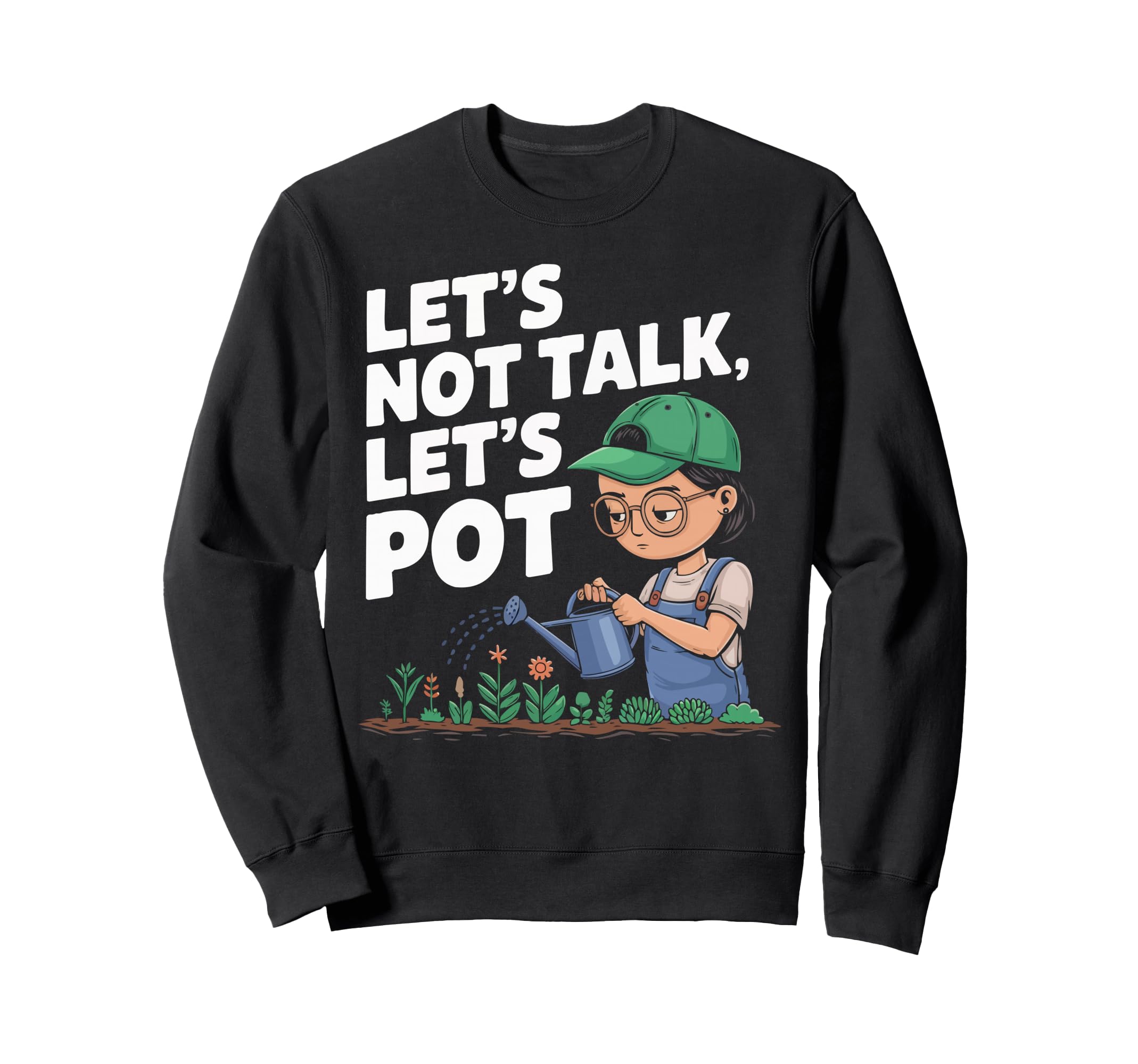 Introvert Gardener Shyness Garden Sweatshirt - Trendy Graphic Unisex - T-Shirt, Sweatshirt, Hoodie