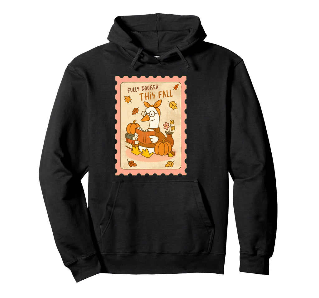 Bookish Goose Fall Book Lover Hoodie - Fun Novelty Design Men Women - T-Shirt, Sweatshirt, Hoodie