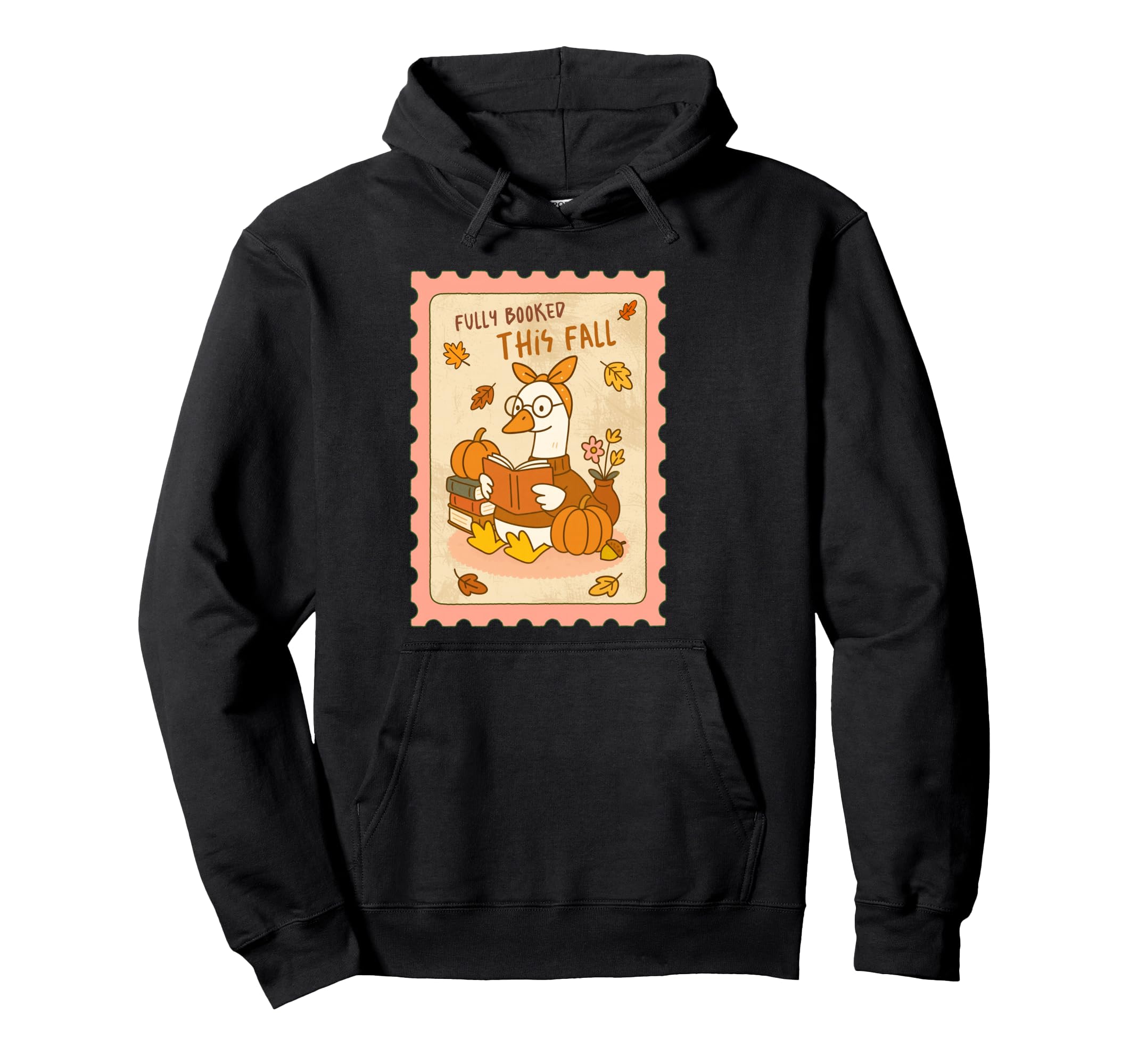 Bookish Goose Fall Book Lover Hoodie - Fun Novelty Design Men Women - T-Shirt, Sweatshirt, Hoodie