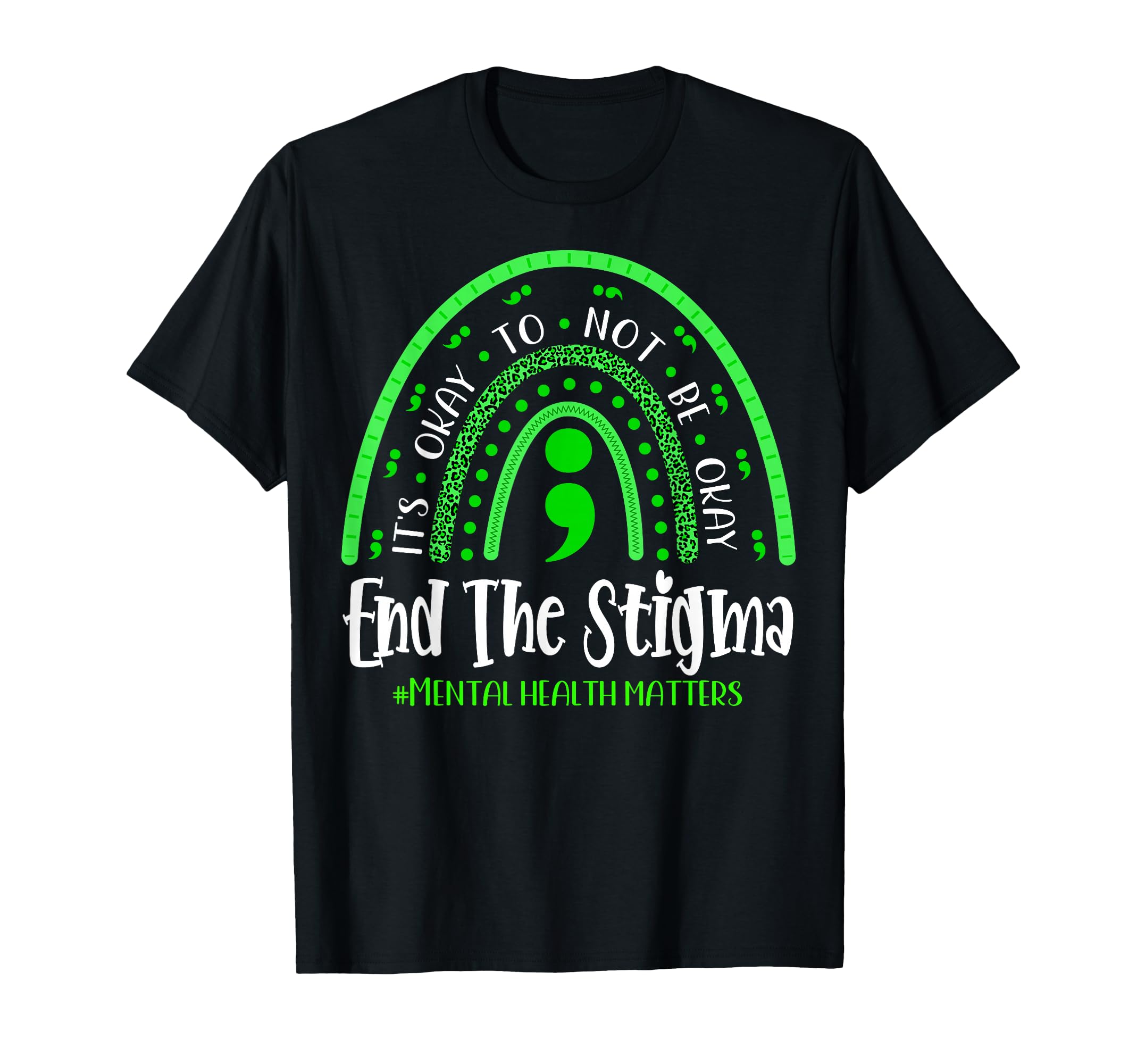 End Stigma Mental Health Matters T-Shirt - Minimalist Print for Adults - T-Shirt, Sweatshirt, Hoodie