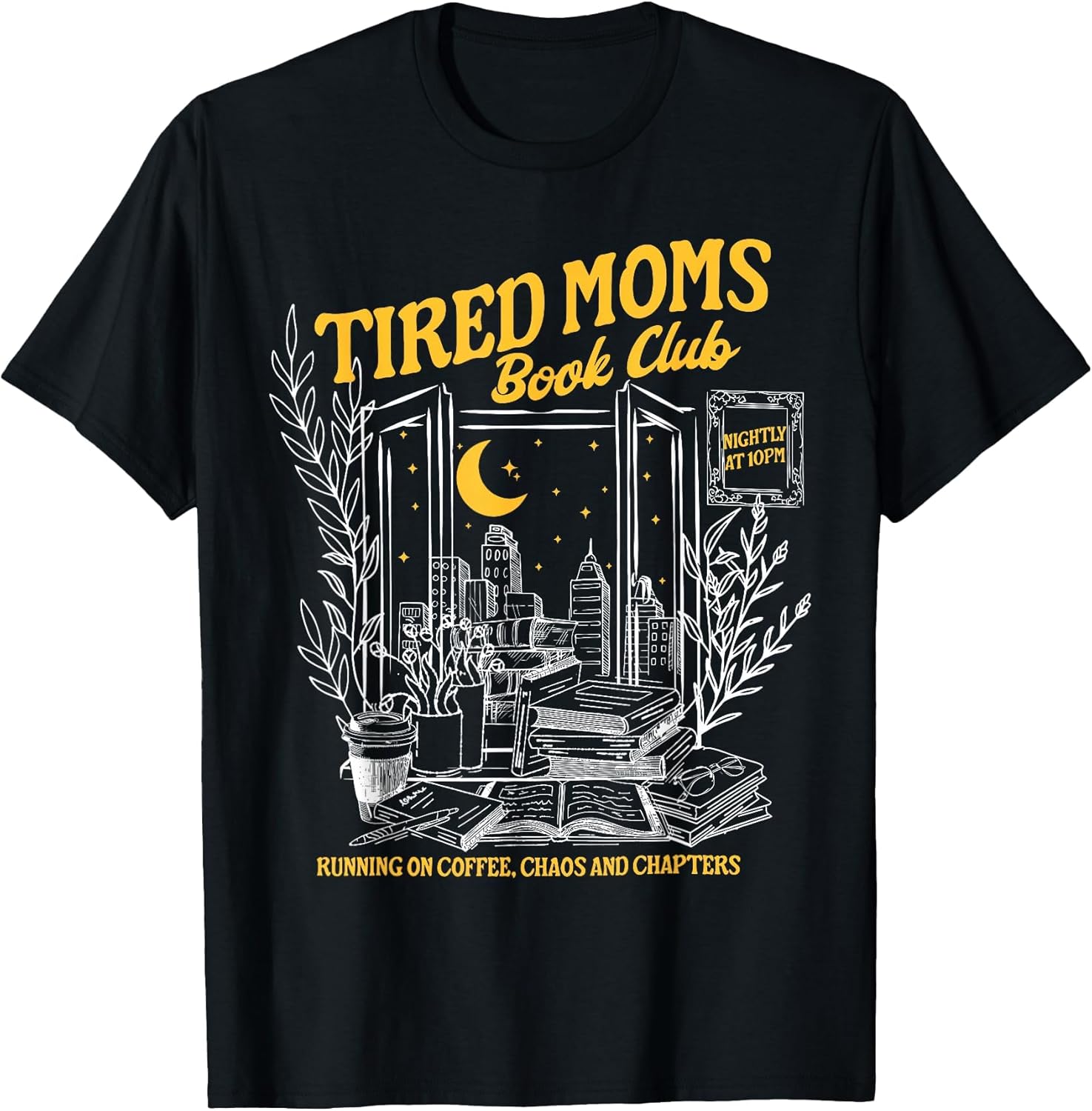 Retro Tired Moms Book Club Booktrovert Mothers Day Unisex T-shirt, Sweatshirt, Hoodie, Long Sleeve Tee - T-Shirt, Sweatshirt, Hoodie