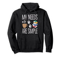 Coffee Pets And Books Reading Literature Hoodie - Custom Art Print Unisex - T-Shirt, Sweatshirt, Hoodie