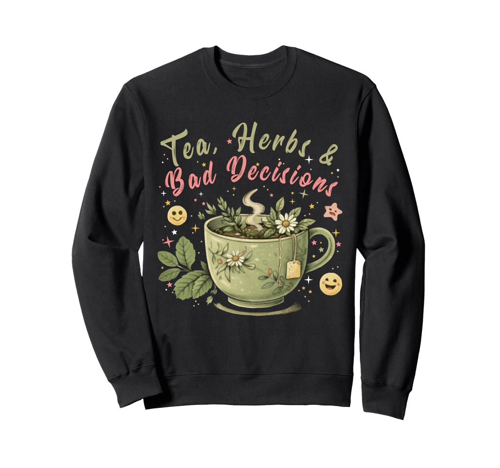 Funny Wellness Vibes Aesthetic Tea Lover Sweatshirt - Graphic Print Unisex - T-Shirt, Sweatshirt, Hoodie