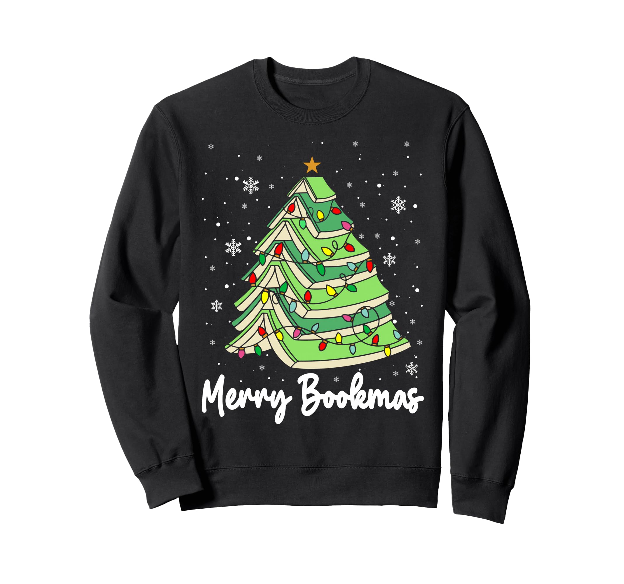 Merry Bookmas Funny Reading Lover Sweatshirt - Aesthetic Graphic Unisex - T-Shirt, Sweatshirt, Hoodie