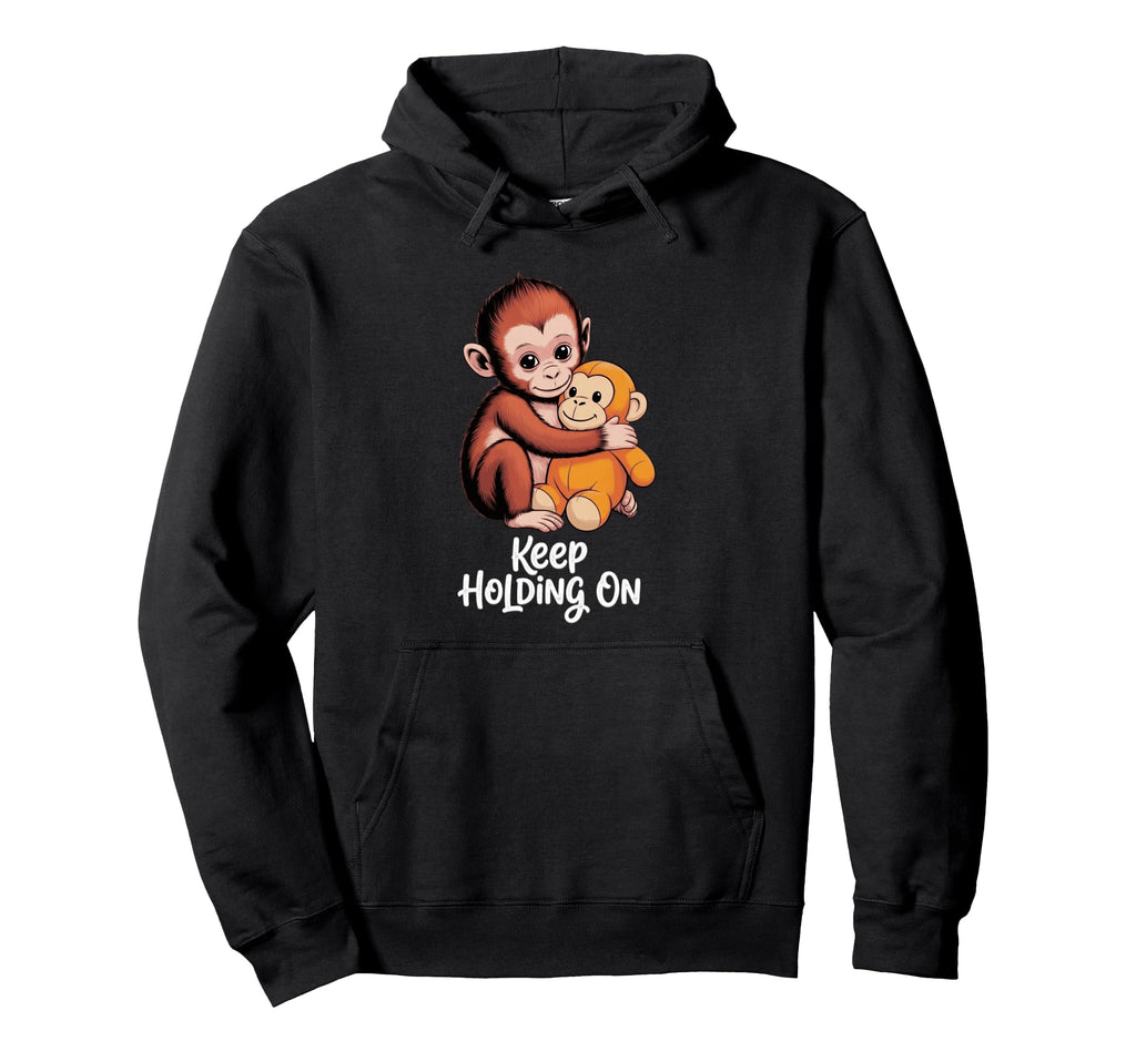 Punch Keep Holding Monkey Hoodie - Streetwear Style Men Women - T-Shirt, Sweatshirt, Hoodie