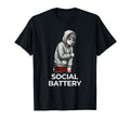 Low Social Battery Relatable T-Shirt - Aesthetic Graphic Men Women - T-Shirt, Sweatshirt, Hoodie