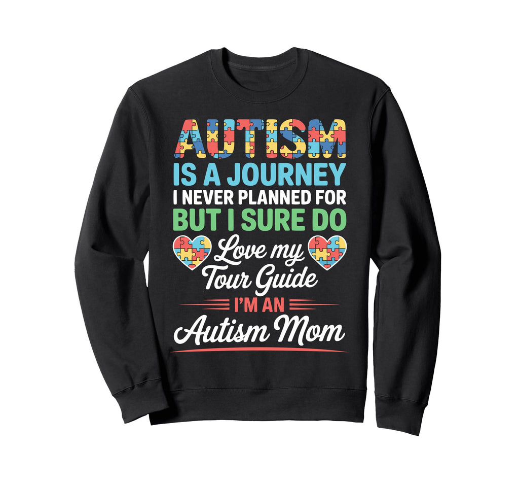 Autism Mom Mother Autistic Child Sweatshirt - Minimalist Print for Adults - T-Shirt, Sweatshirt, Hoodie