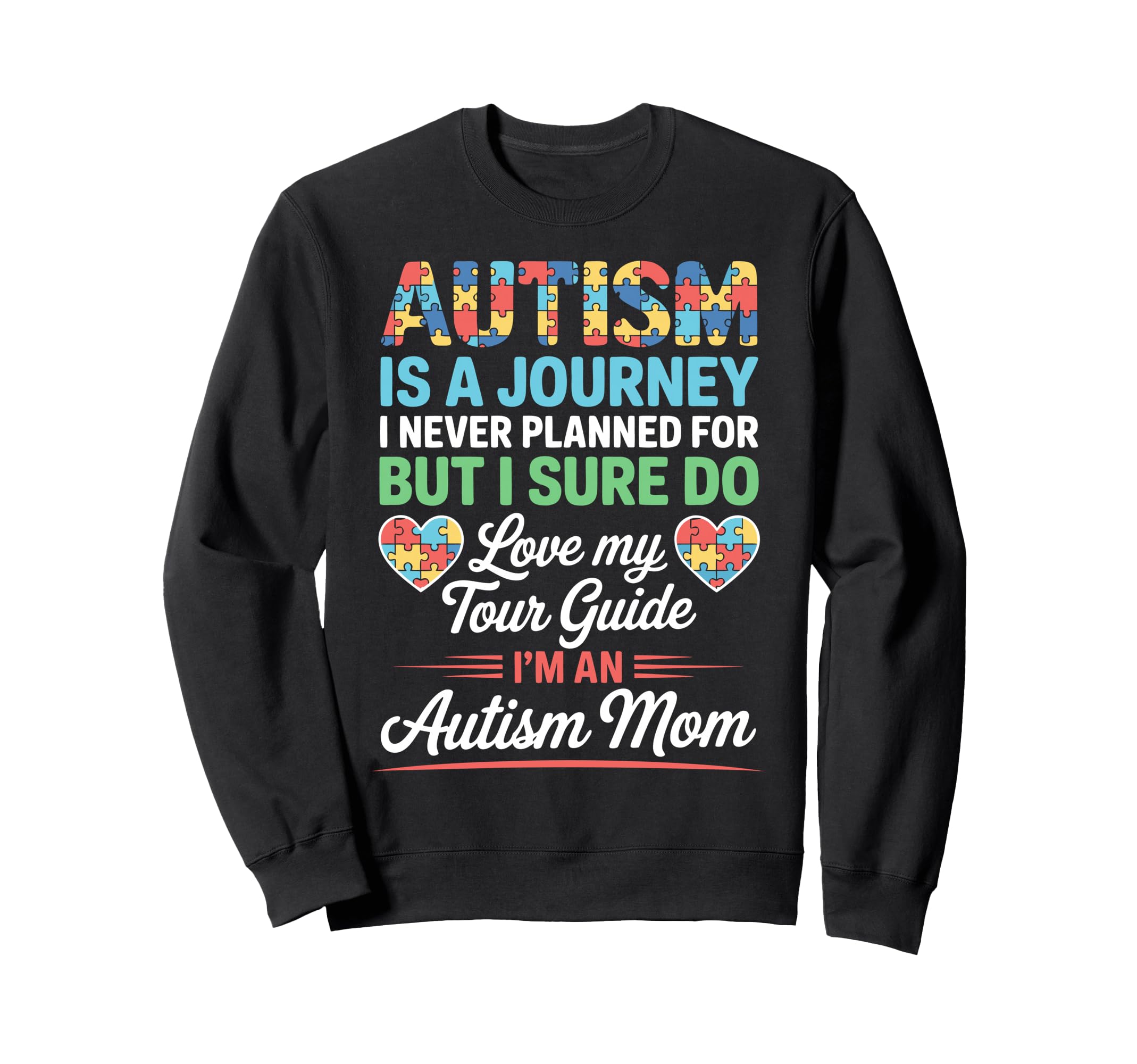 Autism Mom Mother Autistic Child Sweatshirt - Minimalist Print for Adults - T-Shirt, Sweatshirt, Hoodie