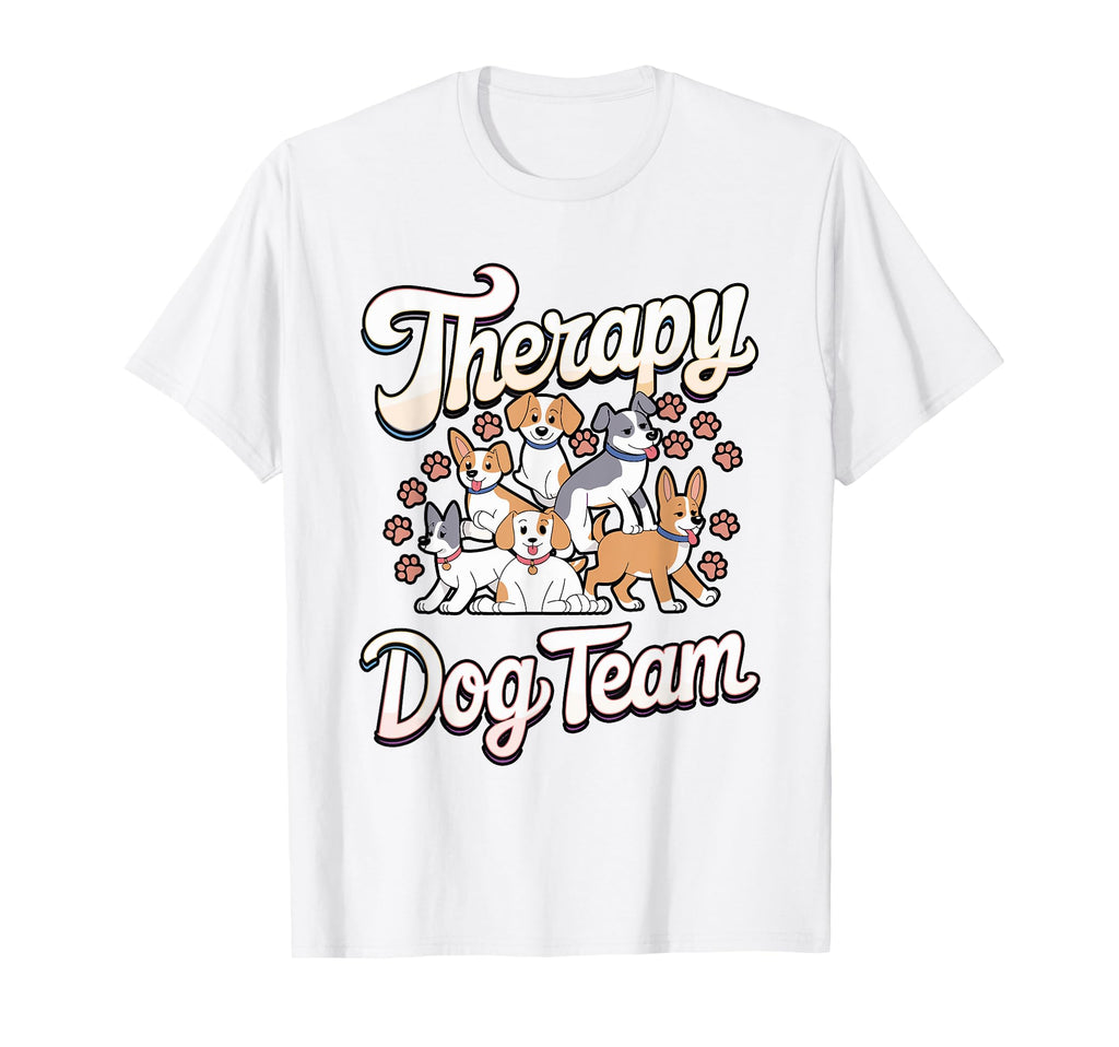 Therapy Dog Team Matching Therapy Dog T-Shirt - Novelty Apparel for Adults - T-Shirt, Sweatshirt, Hoodie
