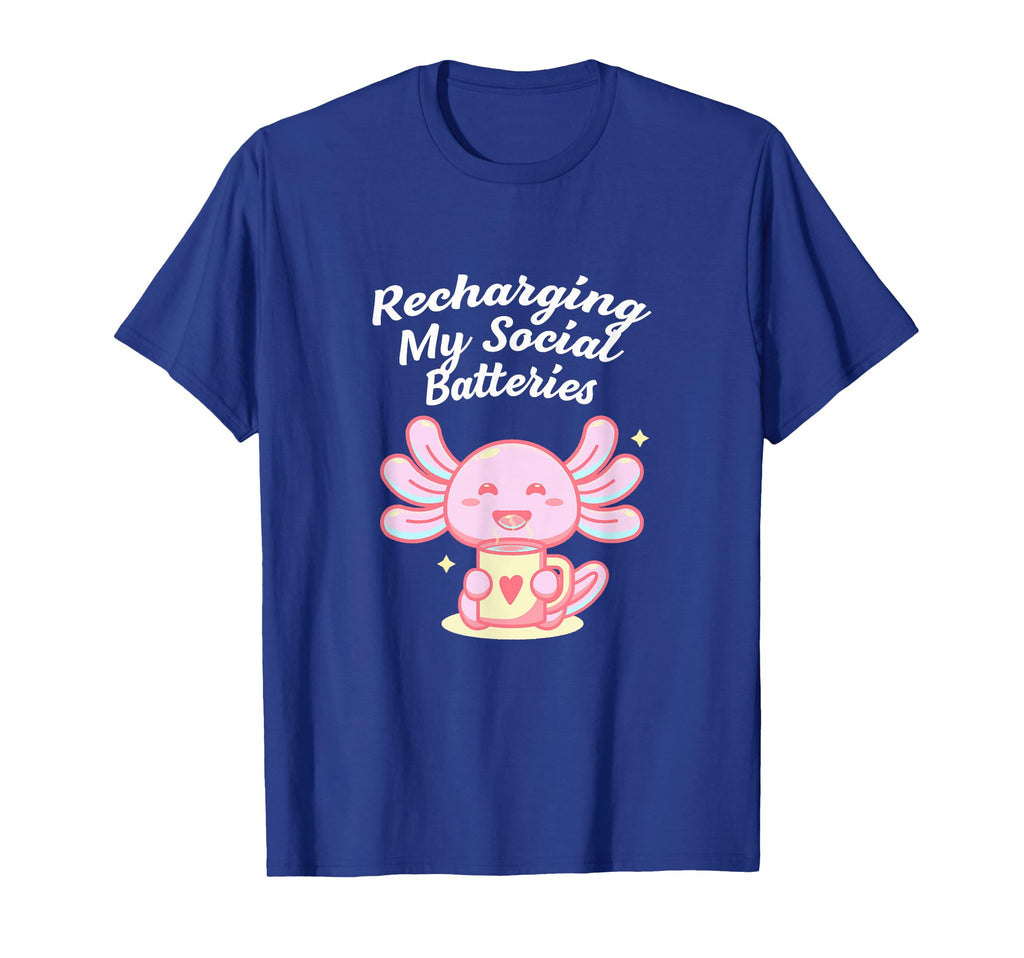 Recharging My Social Batteries T-Shirt - Novelty Apparel for Adults - T-Shirt, Sweatshirt, Hoodie