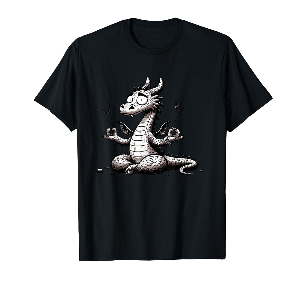 Meditation Dragon Yoga Pose T-Shirt - Casual Everyday Wear Men Women - T-Shirt, Sweatshirt, Hoodie