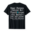 Person Behind Me Suicide Prevention T-Shirt - Graphic Print for Adults - T-Shirt, Sweatshirt, Hoodie