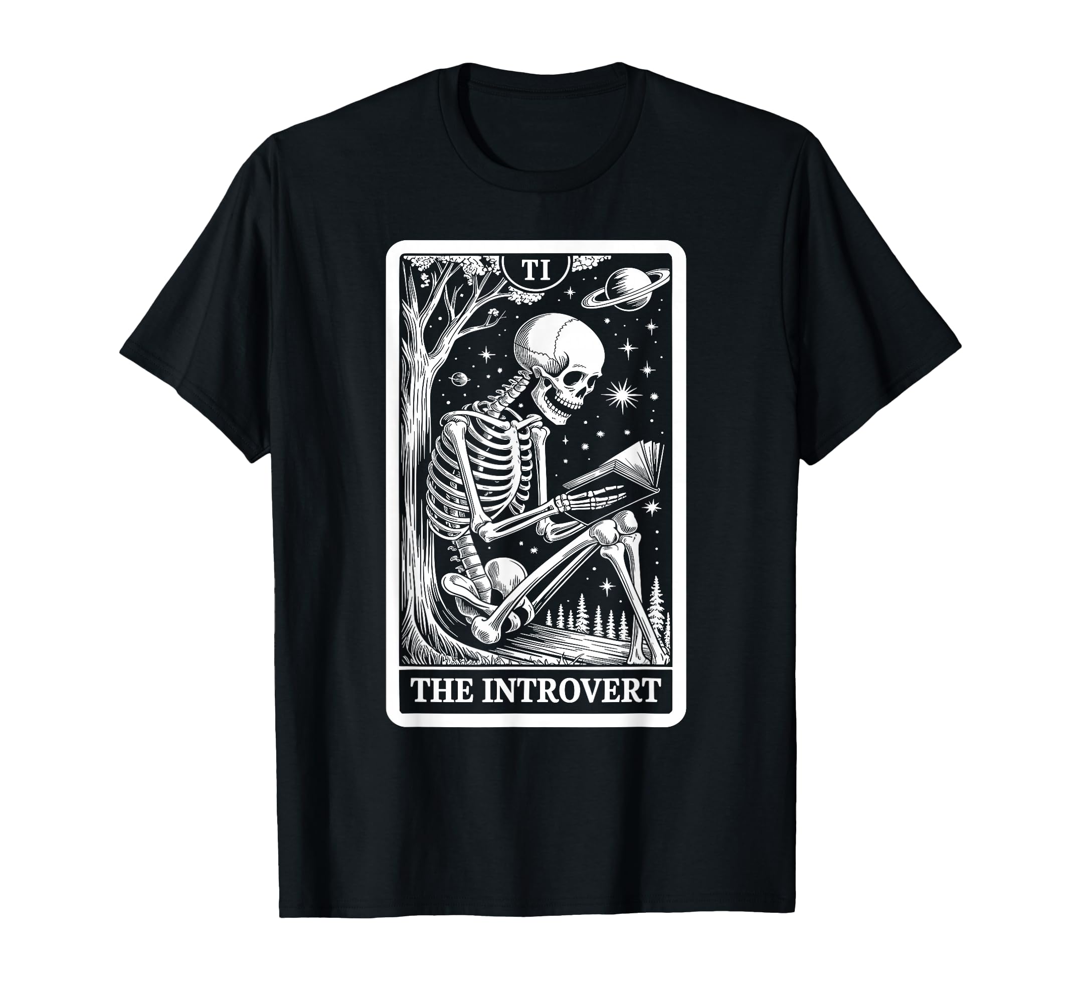 Introvert Tarot Indoorsy Antisocial T-Shirt - Casual Everyday Wear Unisex - T-Shirt, Sweatshirt, Hoodie