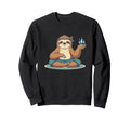 Sloth Lotus Pose Yoga Mindfulness Vibes Sweatshirt - Trendy Graphic Unisex - T-Shirt, Sweatshirt, Hoodie