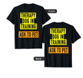 Therapy Dog Training Both Sides Womens T-Shirt - Fun Novelty Design Unisex - T-Shirt, Sweatshirt, Hoodie